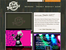 Tablet Screenshot of livetheatreleague.org
